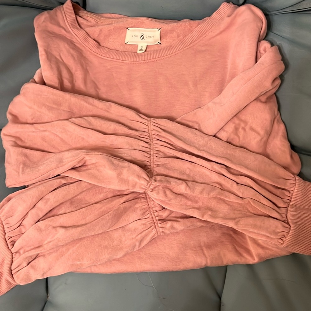 Lou & Grey Pink Signaturesoft Sweatshirt Size S